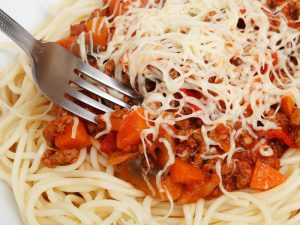 Pasta with tomato sauce