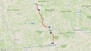 从纽伦堡到因戈尔施塔特 109 公里