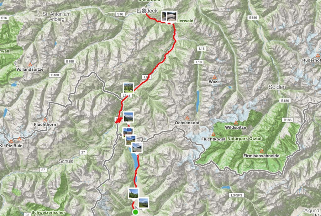 85 km von Mals nach Landeck