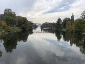 Die Isar in Landshut