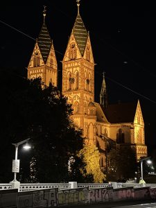 Abends in Freiburg