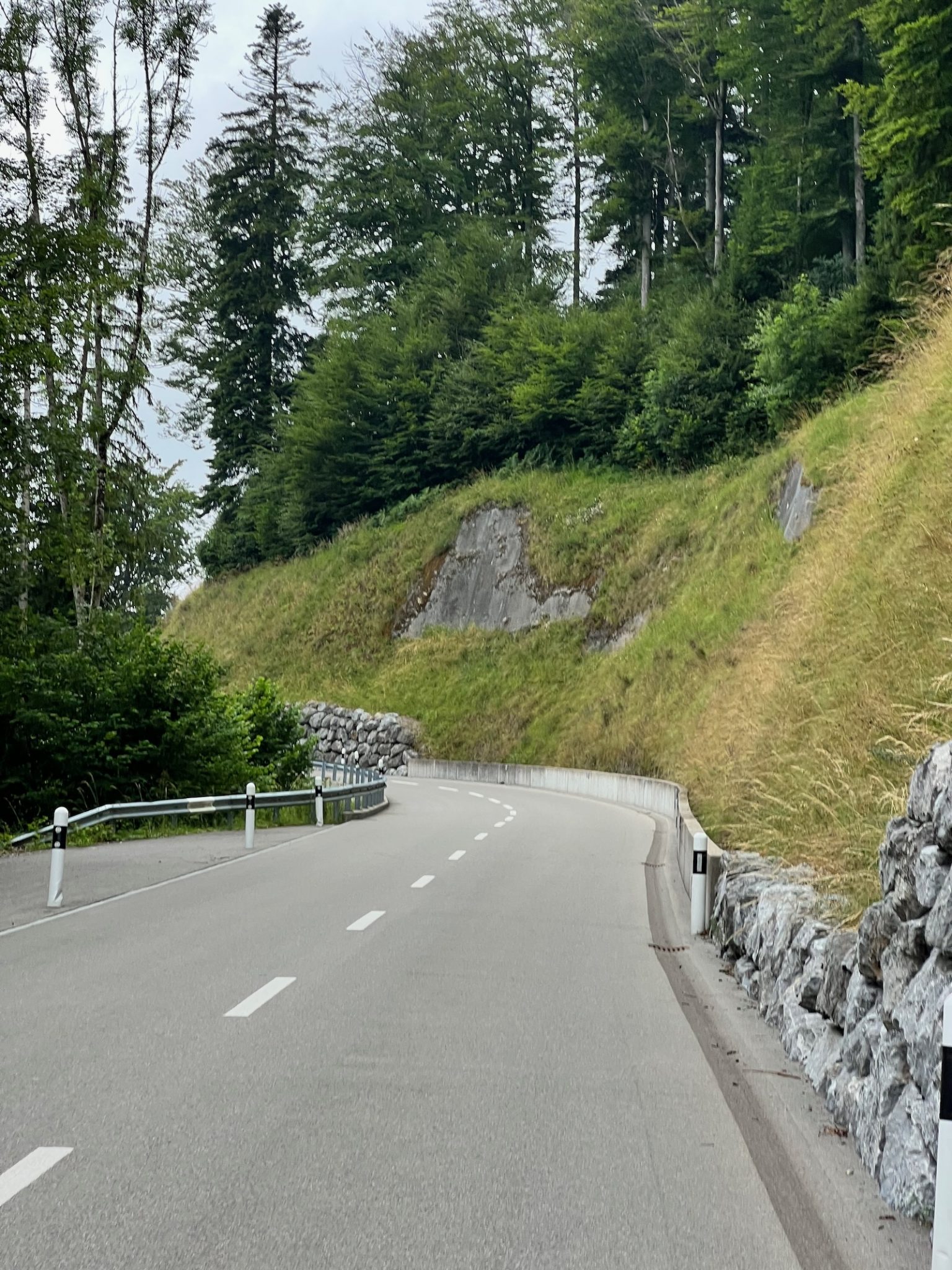 Zum Glück war die Straße recht leer